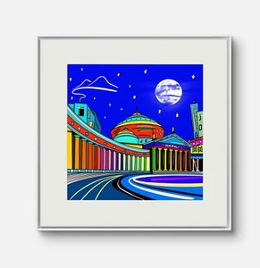 NAPOLI - Collezione Il Giro D’Italia. Stampa Fine Art 20x20 Delle Città Italiane - Foto 1 di 1