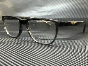 DOLCE & GABBANA DG5053 3257 Transparent Grey Rectangle Men's 54 mm Eyeglasses - Picture 1 of 4