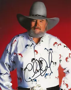Charlie Daniels REAL hand SIGNED Photo JSA COA Devil Went Down Georgia EXT PROOF - Picture 1 of 3