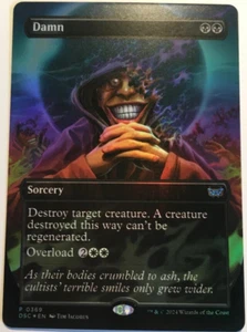 Damn - Borderless Foil Promo 0369 DSC MYTHIC RARE MtG TCG Card - Picture 1 of 1