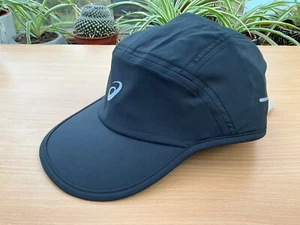 ASICS Sport Lite Show Cap Black One Size Unisex Adults New Running Lightweight - Picture 1 of 5