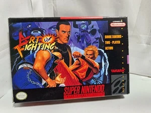 Art of Fighting (SNES) Super Nintendo CIB 1993 Takara custodia plastica arte bellissima - Foto 1 di 12