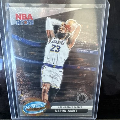 2023-24 Panini Nba Hoops Premium Stock - Attack the Rack LeBron James #4 - Image 1 of 2