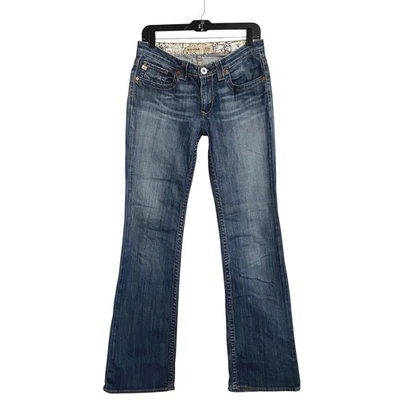 Pantalones de mezclilla Big Star Maddie tiro medio calce para mujer 28 XL desgastados bota elástica Foto 1 de 4