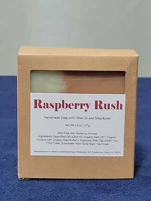 Cripple Creek Handmade Soap Bar - American Made All Natural "RASPBERRY RUSH" - Image 1 of 3