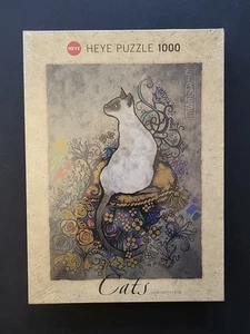 🧩Jane Crowther #29610 Siamese HEYE Puzzle 1000 T 19.7x27.6 Jigsaw Katzen Cats🧩 - Picture 1 of 6