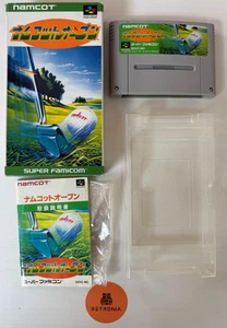 Namcot Open Golf Nintendo Super Famicom SNES Game Boxed With Manual - Picture 1 of 16