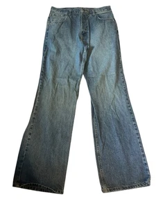 Arizona Relaxed Bootcut Jeans Men's 33 X 34 Blue 5-Pocket Cotton Vintage Y2 K - Picture 1 of 10