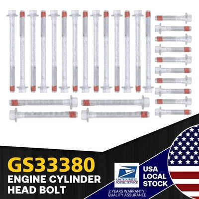 New Premium GS33380/ES72173 Engine Cylinder Head Bolt For Pontiac G8 2008-2009 - Image 1 of 4