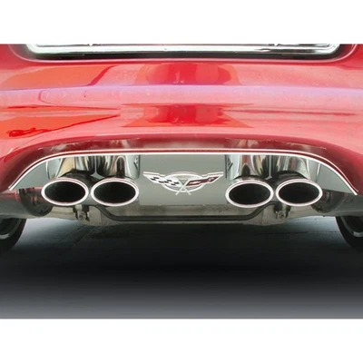 ACC Exhaust Filler Panel 50th Flags Logo fits 1997-2004 Corvette w/OE Exhaust Foto 1 de 2