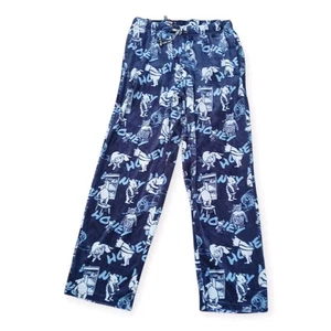 Happy Boxer Blue Fleece Lounge Pajama Pants Winnie The Pooh Large - Picture 1 of 4