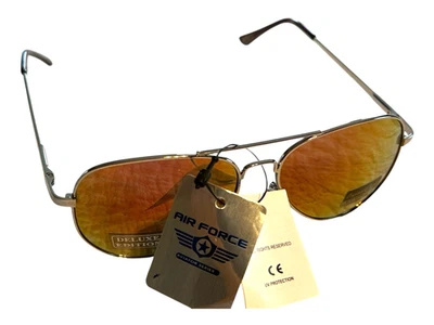 Gafas de sol Air Force Aviator Deluxe Aviators con lente rosa espejada - UVA/B 400 Foto 1 de 4