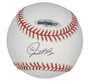 Jonathan Broxton Autographed MLB Official Baseball Los Angeles Dodgers UDA - Picture 1 of 3