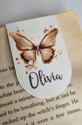 Butterfly Magnetic Bookmark | Personalised | For Her | Book Lover Gift Bookworm