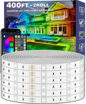 400ft Outdoor LED Strip Lights Waterproof,IP68 Outside Led Light Strips Water... - Image 1 of 4