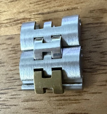 Peças de pulseira de relógio HERMES Profile genuíno link pulseira Olympia - Imagem 1 de 4