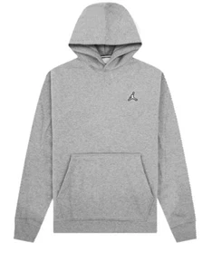 Nike Mens Air Jordan Essentials Fleece Hoodie Carbon Heather/White DQ7466-091 XL - Picture 1 of 6
