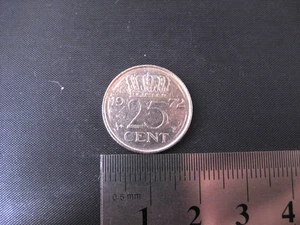 1972 Netherlands Queen Juliana Koningin Netherlands 25 Cents Coin (# 117) - Imagen 1 de 2