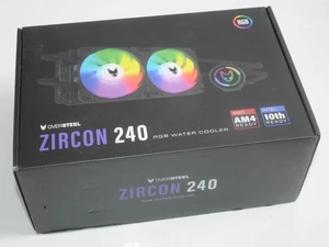 Oversteel - ZIRCON Liquid Cooling 240mm RGB, 2x PWM 120mm RGB Fan, TDP 200W, - Picture 1 of 2