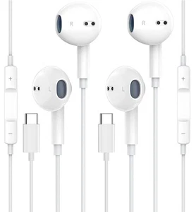 2-Pack USB C Headphones for iPhone 15, Type C Earbuds Wired In-Ear Earphones ... - Picture 1 of 7