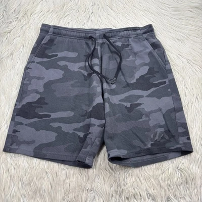 Pantalones cortos deportivos RVCA para hombre M gris camuflaje bolsillos de salón Foto 1 de 4