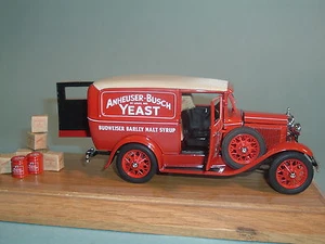1931 BUDWIESER FORD PANEL DELIVERY TRUCK DANBURY MINT 1:24 DIECAST WITH DISPLAY - Picture 1 of 10