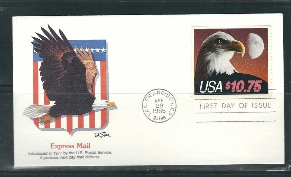 US SC # 2122 Eagle And Half Moon FDC. Fleetwood Cachet - Image 1 of 1