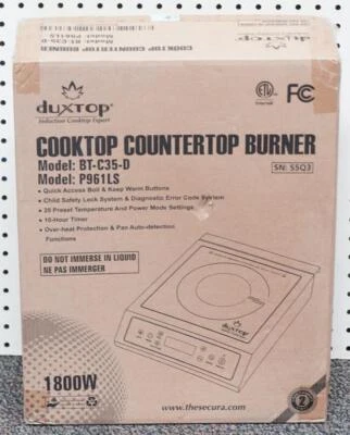 NOVO - Faixa de bancada de indução portátil profissional Duxtop BT-C35-D 1800-Watt - Imagem 1 de 4