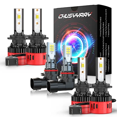 Para Para Kia Soul EV 2015-2017 Blanco 6000K Faros LED + Kit de luces antiniebla Foto 1 de 4