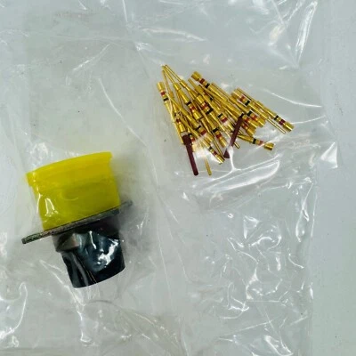 19 Position Circular MIL Spec Connector Plug with Crimp Pins - Image 1 of 4