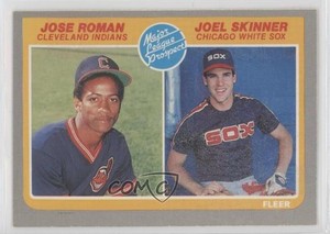 1985 Fleer Jose Roman Joel Skinner #646 Rookie RC