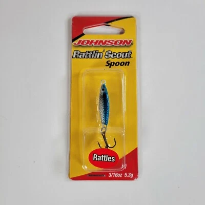 Ложки Johnson Rattlin Scout 3/16 унции синий никель RSC3/16-NNB - Изображение 1 из 4