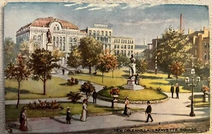 Vintage 1900er Lafayette Square, New Orleans, LA, antike Postkarte - Bild 1 von 2