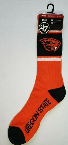 Oregon State Beavers Socks NEW! Pac-12 Corvallis Oregon Benny Cover