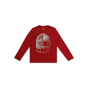 Athletic Works Boy's Long Sleeve Active Graphic T-Shirt, Red Size L (10-12) - Picture 1 of 6