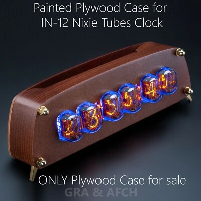 Painted Plywood Case for IN-12 Nixie Tubes Clock [GRA&AFCH] - Image 1 of 4