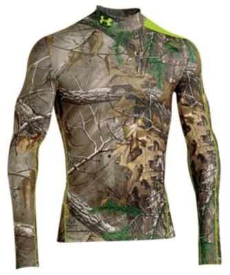 Under Armour men's Infrared Evo Mock BaseLayer Camo top Shirt - Small - Realtree - Image 1 of 4