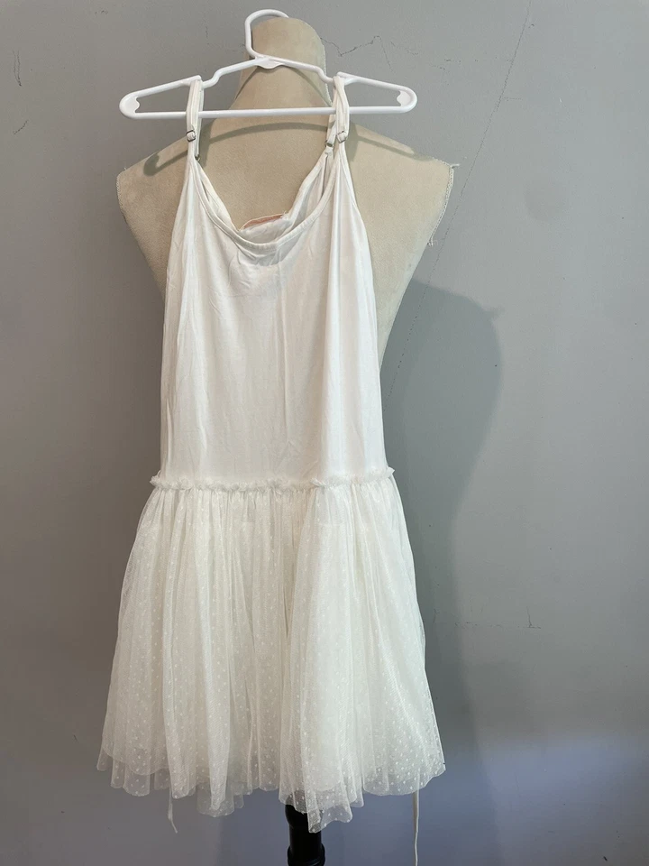 by Lace Girl Girls Adjustable Strap Tulle Drop Waist Dress Ivory Girls Size M - Image 1 of 4