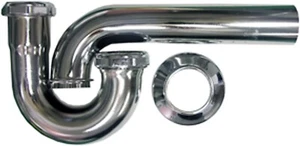 LASCO 03-3431 17-Gauge Plumbers P Trap 1 1/2-Inch Chrome Plated Brass New S17 - Picture 1 of 3