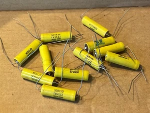 11 NOS Vintage .02 uf 600v Pyramid PIO Capacitors TEST GREAT .022 Oil Caps - Picture 1 of 11