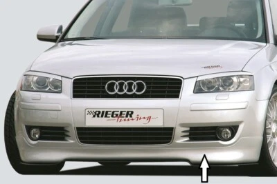 ✅ Labio alerón delantero Rieger apto para Audi A3 (8P) ENVÍO GRATUITO ✅ Foto 1 de 4
