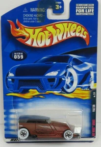 2001 Hot Wheels #059 Rat Rods Series Phaeton Brown White Wall 5 Spoke Tires NEW - Picture 1 of 8