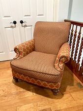 Elegant Orange Vintage Arm Chair - Living Room Lounge Chair