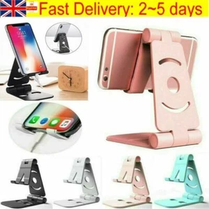Portable Mobile Phone Stand Desktop Holder Table Desk Mount For iPhone iPad Tab - Picture 1 of 26