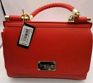 Bebe Los Angeles Women's Natalie top handle satchel Candy Apple - Picture 1 of 11