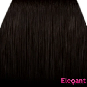 Clip in Hair Extensions Dark Brown Straight Full Head Heat Resistant Silky - Picture 1 of 1