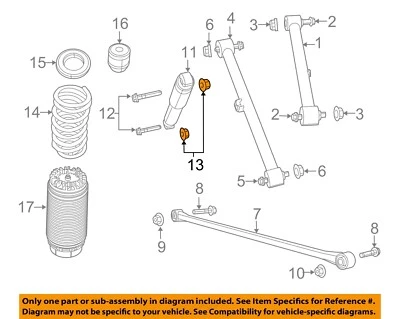 CHRYSLER OEM 88-23 1500 componentes de suspensão clássicos - porca de choque 6502698 - Imagem 1 de 2