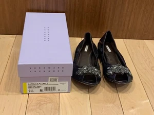 Vera Wang Lavender Lanelle Plum LE Ballet Flats Leather, Size 9.5 M B2027L2501 - Picture 1 of 13