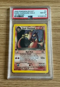 1st Edition Dark Charizard 4/82 Team Rocket Set Psa 8 - Holo - Picture 1 of 2