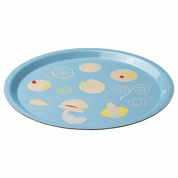 Melamin Tablett Tray rund 32cm, VÅRFEST, Ikea,gemustert,Design Paulin Machado - Bild 1 von 2